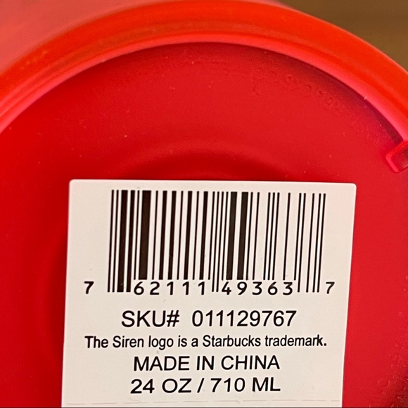 NEW Starbucks Spring 2022 Soft Touch Floral  Red Venti Tumbler - Picture 10 of 10